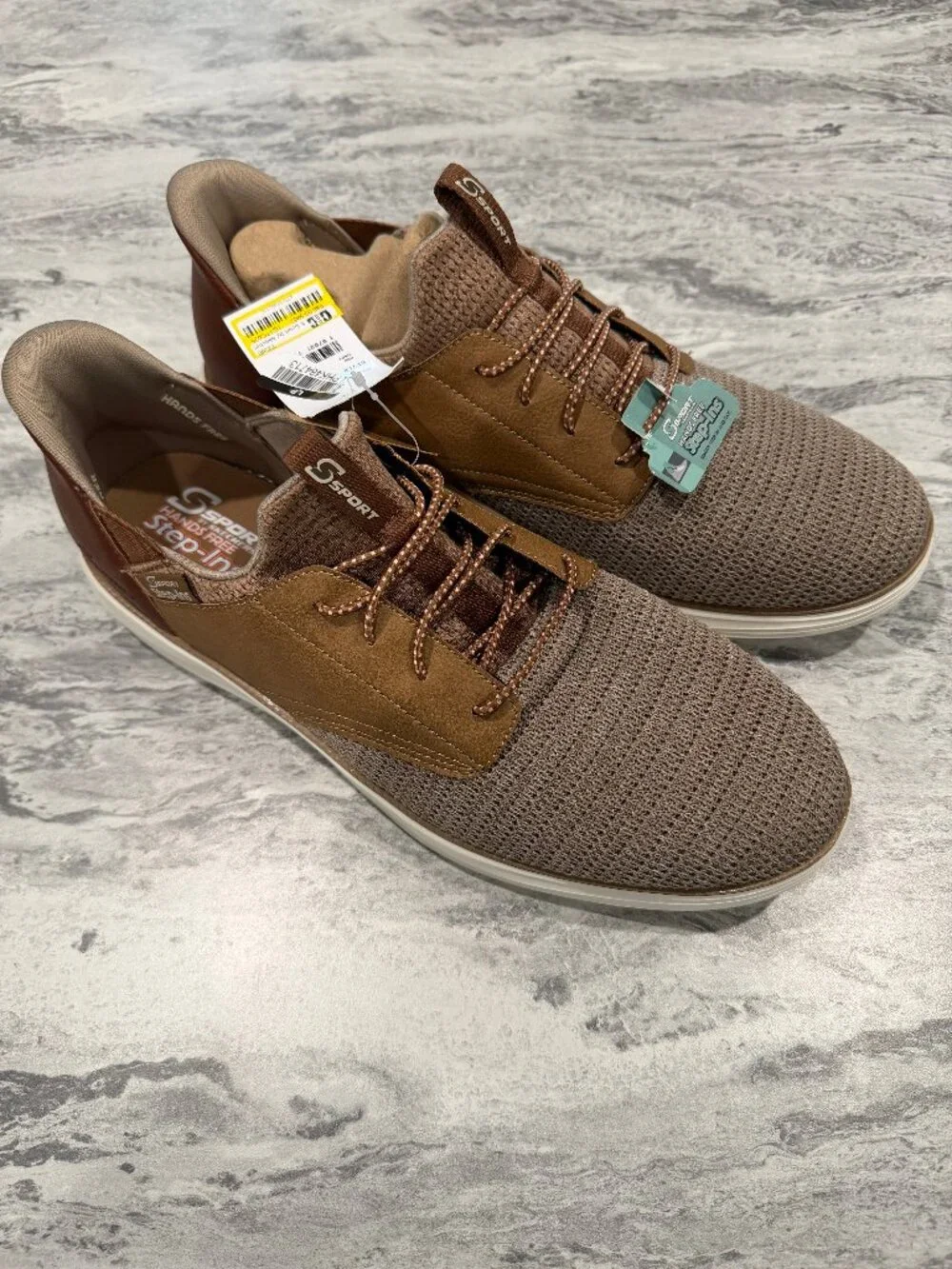 S Sport by Skechers Men's Donovan Step-Ins Sneakers - Light Brown 12